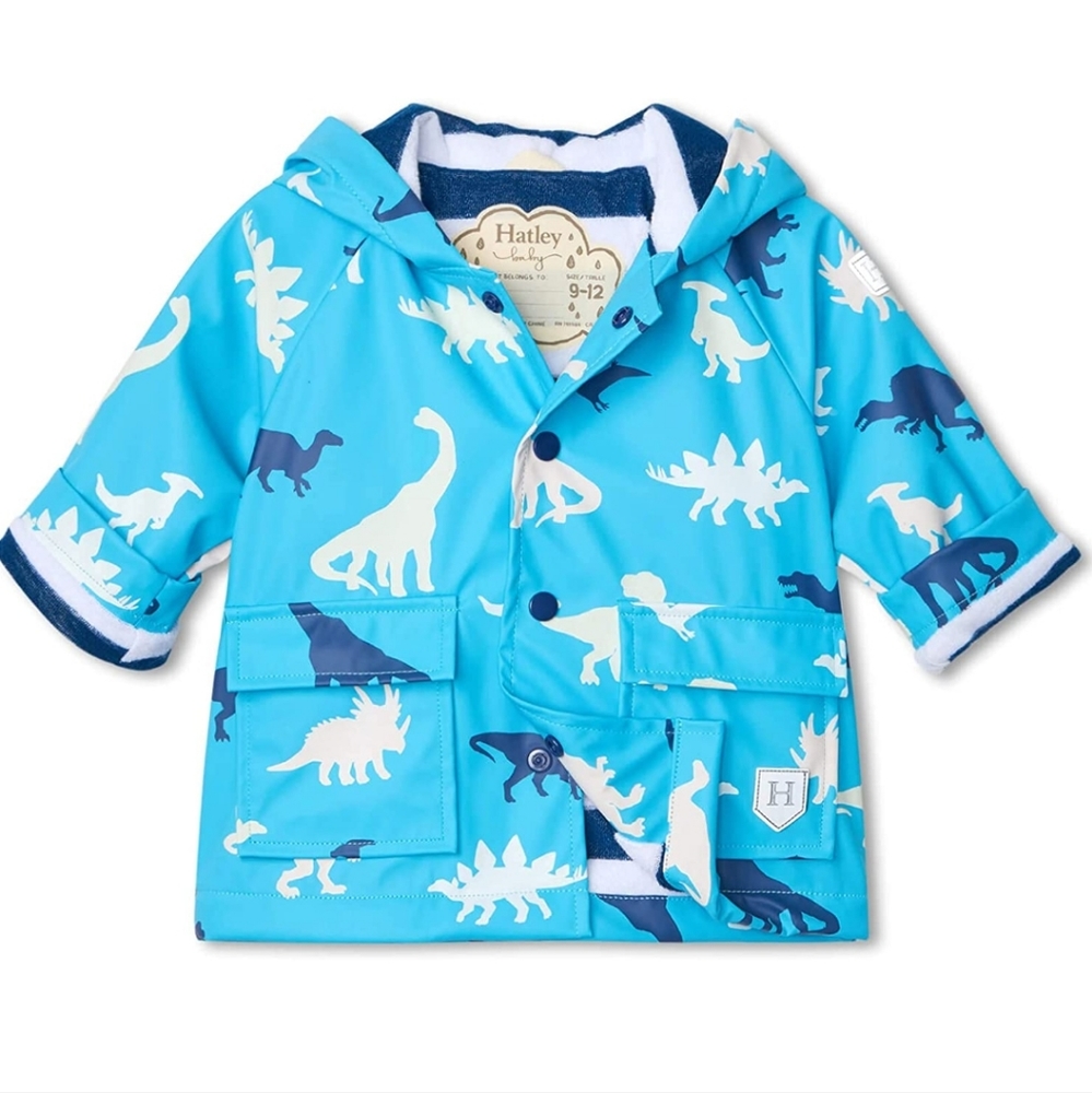 💥NWT💥 Hatley Baby Boy Color Changing Raincoat (Size 9-12months)